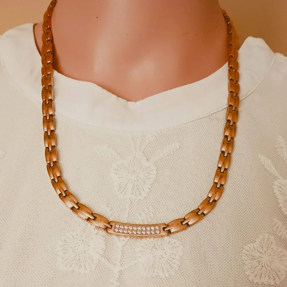 Titanium Magnetic Link Necklace 21